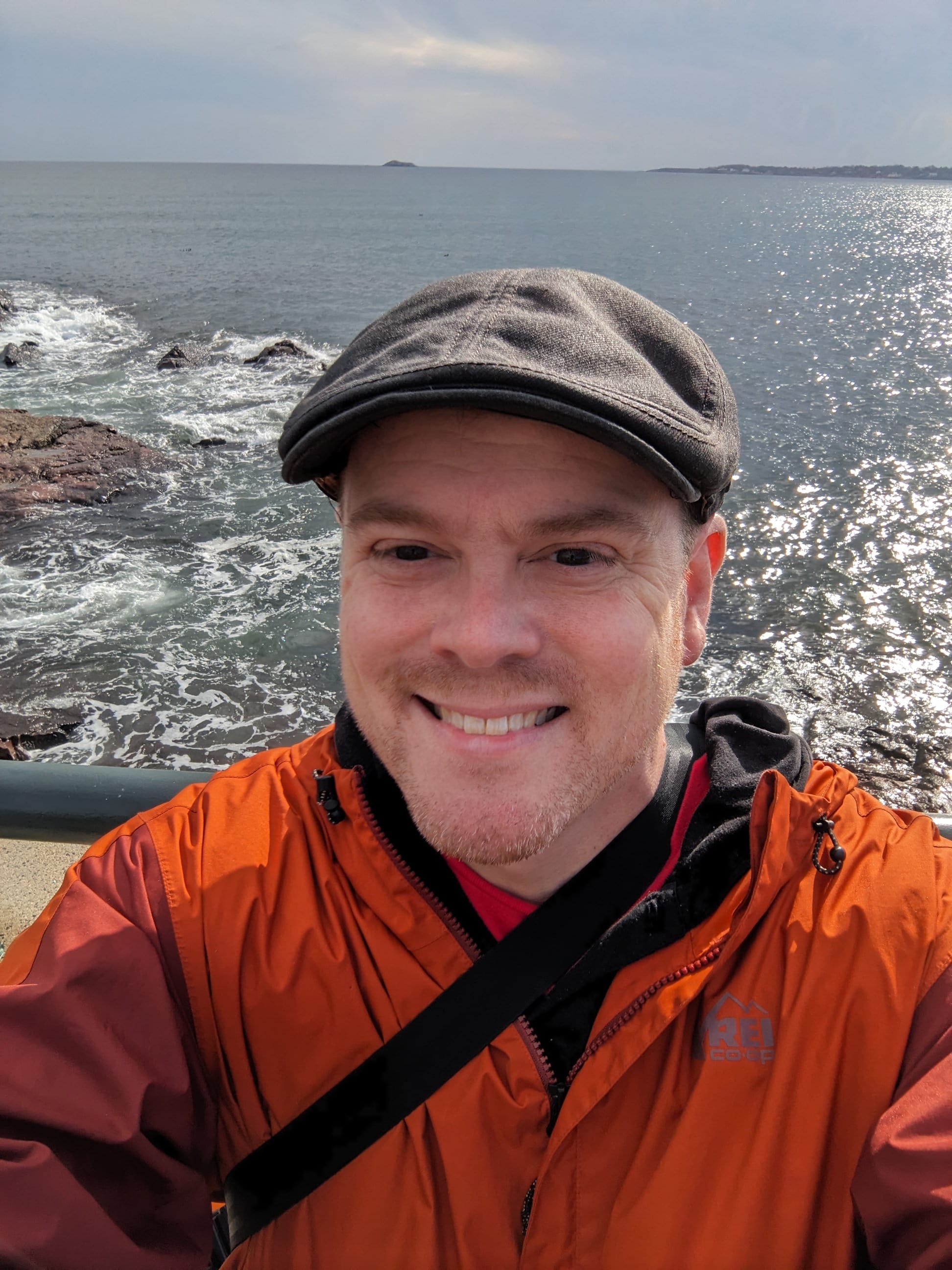 Self photo at Red Rock Park in Lynn, Massachusetts
